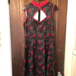 Sourpuss Holly Bats Cadet Dress